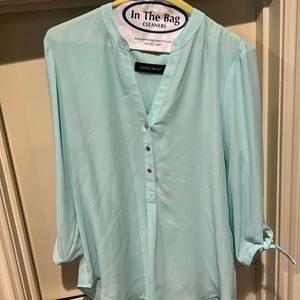 Teal Ivanka Trump Blouse